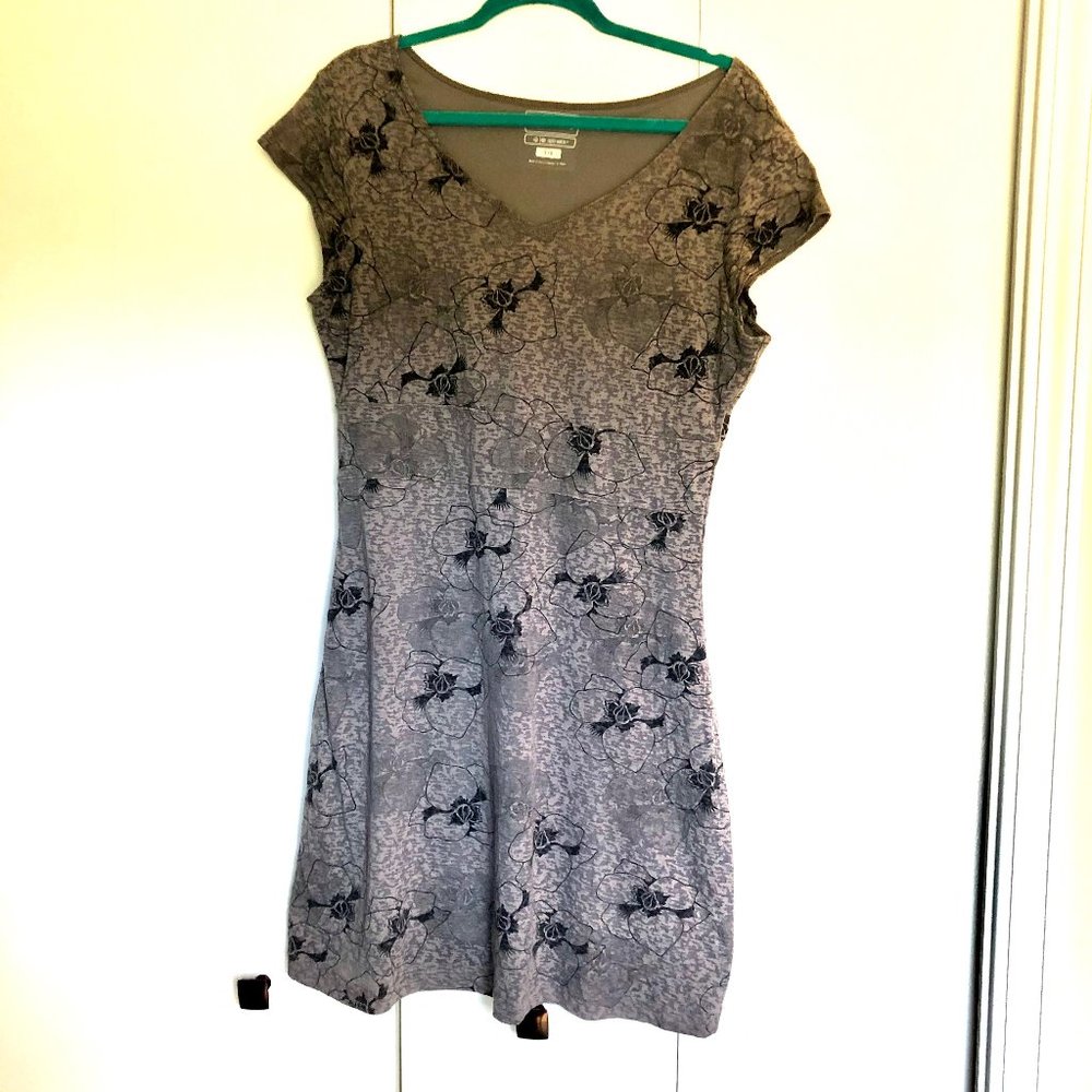 Merrell Gray Burnout Flower Dress